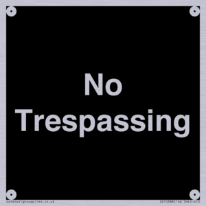 No Trespassing